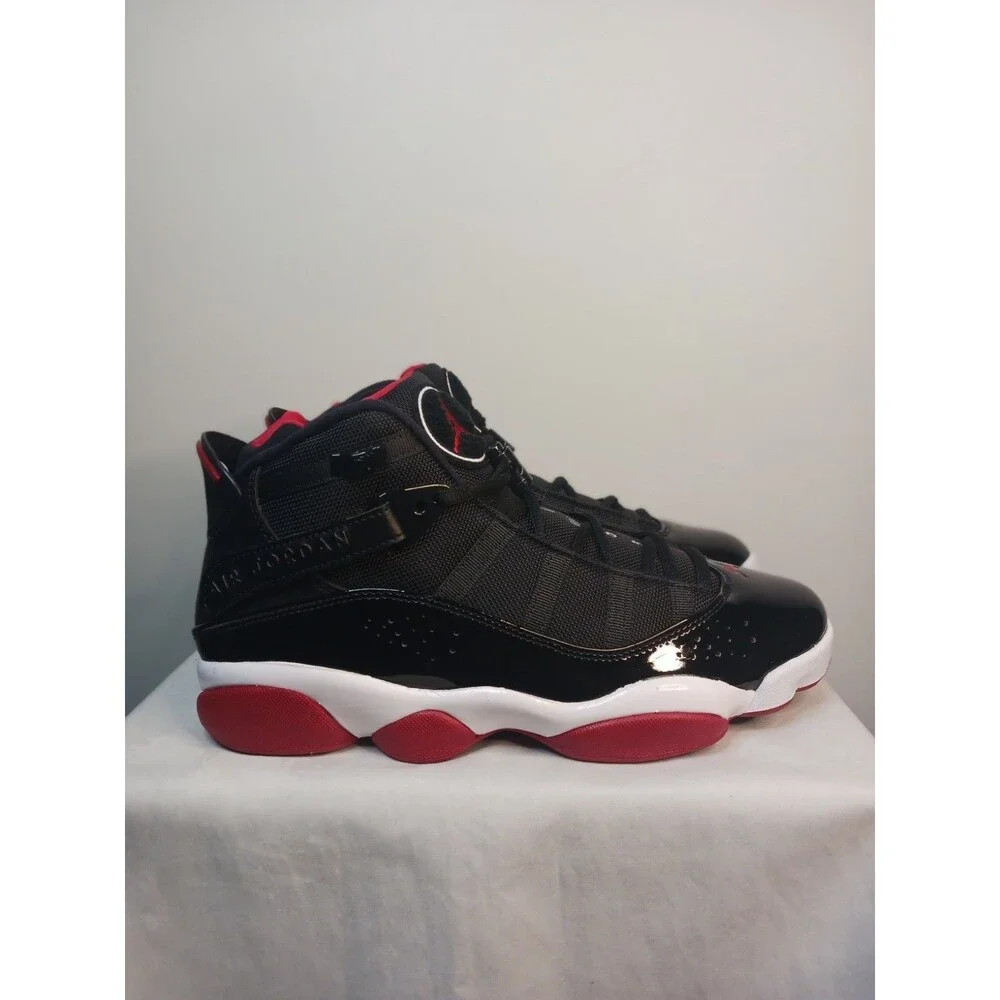 Nike Jordan 6 Rings Bred Men’s Size 8.5 Black/Varsity Red/White 322992-062